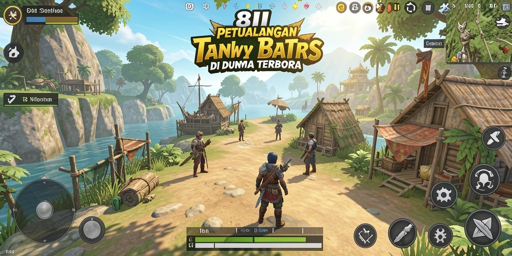 Tangkapan layar gameplay 8II menampilkan dunia terbuka yang luas dan interaktif.