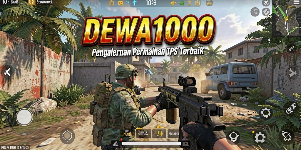 Tampilan gameplay mendebarkan di DEWA1000 dengan aksi TPS.
