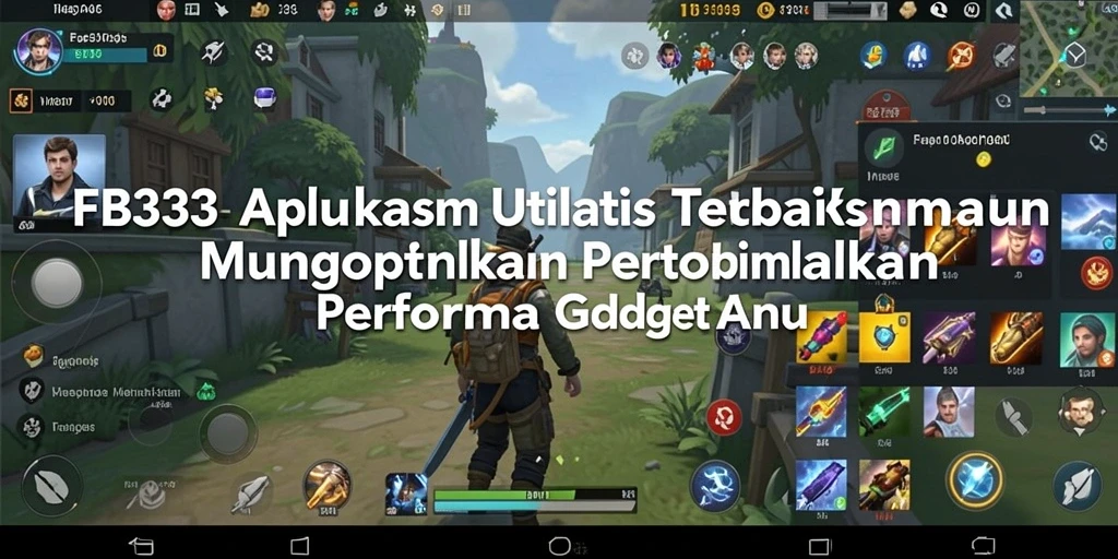 Tampilan antarmuka FB333 yang memudahkan navigasi untuk optimasi gadget.