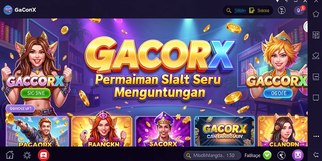 Tampilan screenshot GACORX dengan pemain menikmati gameplay Slot.