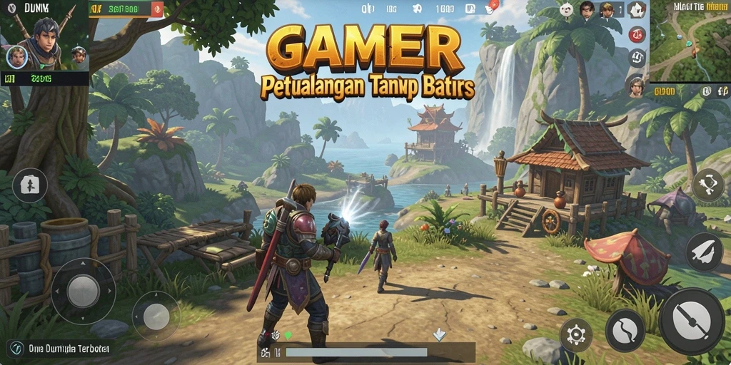 Screenshot GAMERP menampilkan dunia terbuka yang memukau dan gameplay yang dinamis.