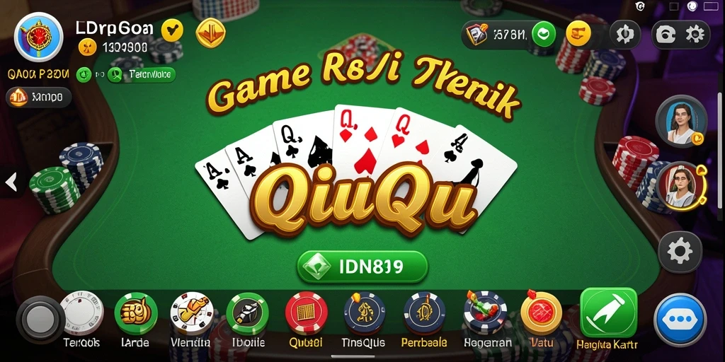 Tampilan gameplay menarik dari IDN89 saat bermain QiuQiu.