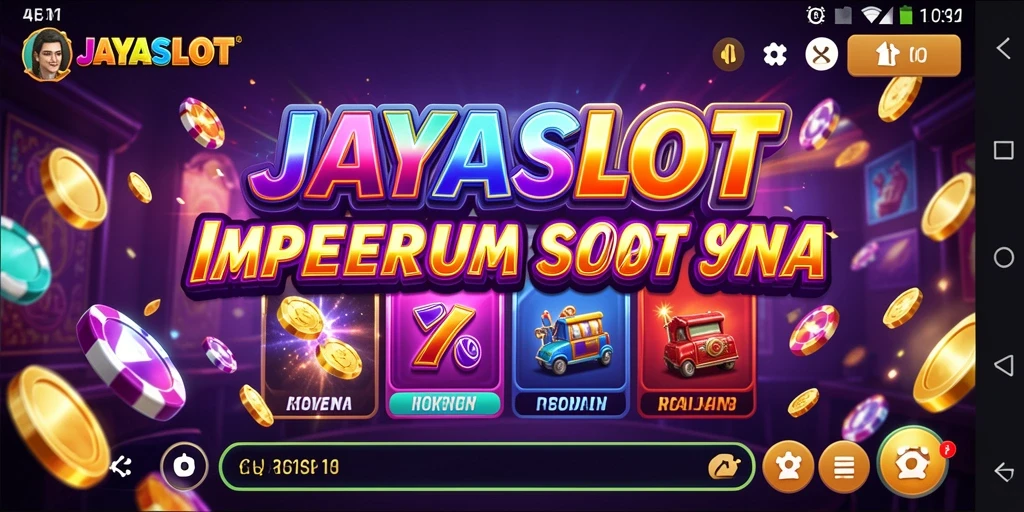 Tampilan memukau dari kasino di JAYASLOT dengan berbagai mesin slot.