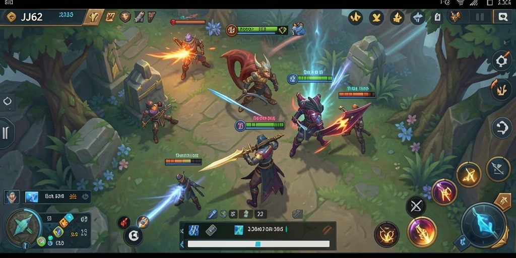 Tampilan gameplay menakjubkan dari game SLG JJ62.