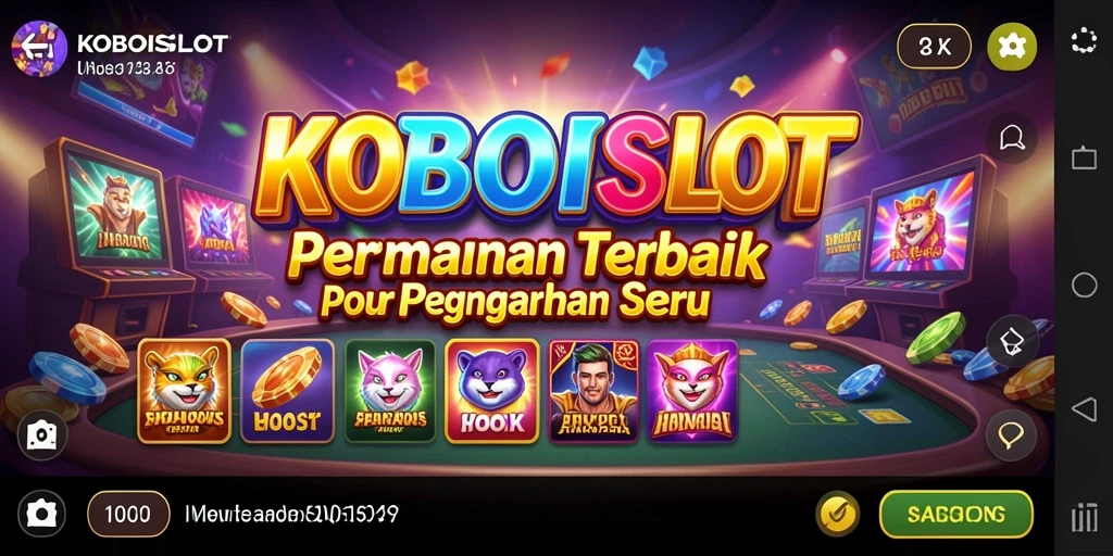 Tampilan menarik dari gameplay KOBOISLOT yang penuh keseruan.