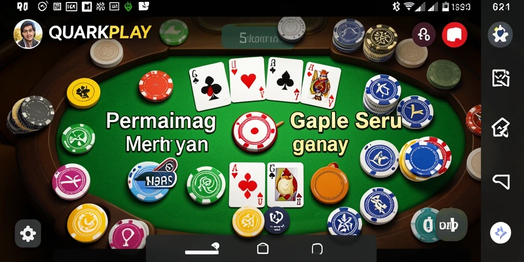 Screenshot gameplay Gaple yang seru dan menarik di QUARKPLAY.