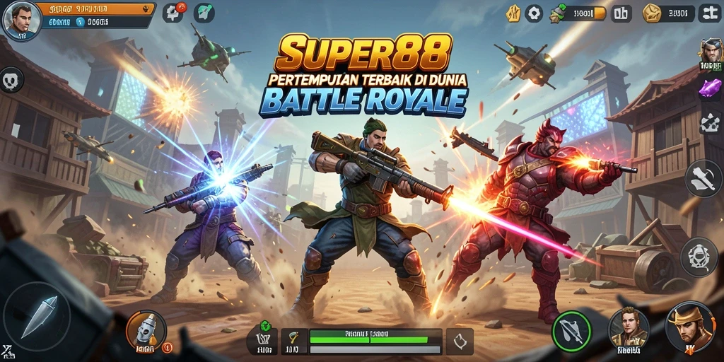 Tampilan gameplay menegangkan di <strong>SUPER88</strong>, penuh aksi dan strategi.