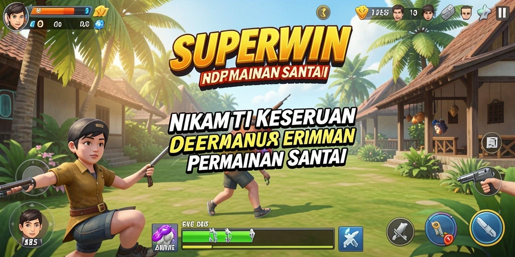 Tampilan gameplay seru dan mengasyikkan dari SUPERWIN.