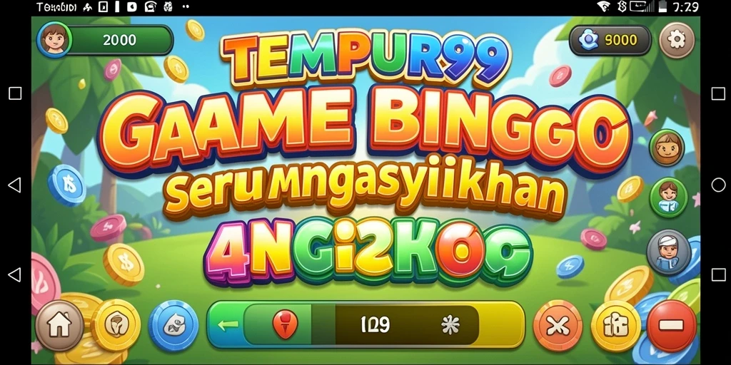 Tampilan gameplay Bingo yang seru dan menegangkan di TEMPUR99.