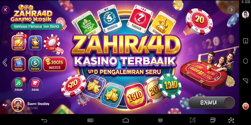 Tampilan menarik dan gameplay seru di kasino digital ZAHRA4D.